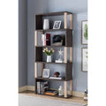 Distressed Grey & Black Finish Bookshelf Y15297