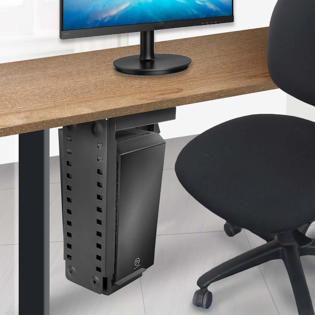 Adjustable Under Desk Mount PC Computer Case Holder Pack of 2 U999