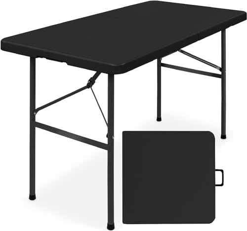 Black 4ft Plastic Folding Table V354813