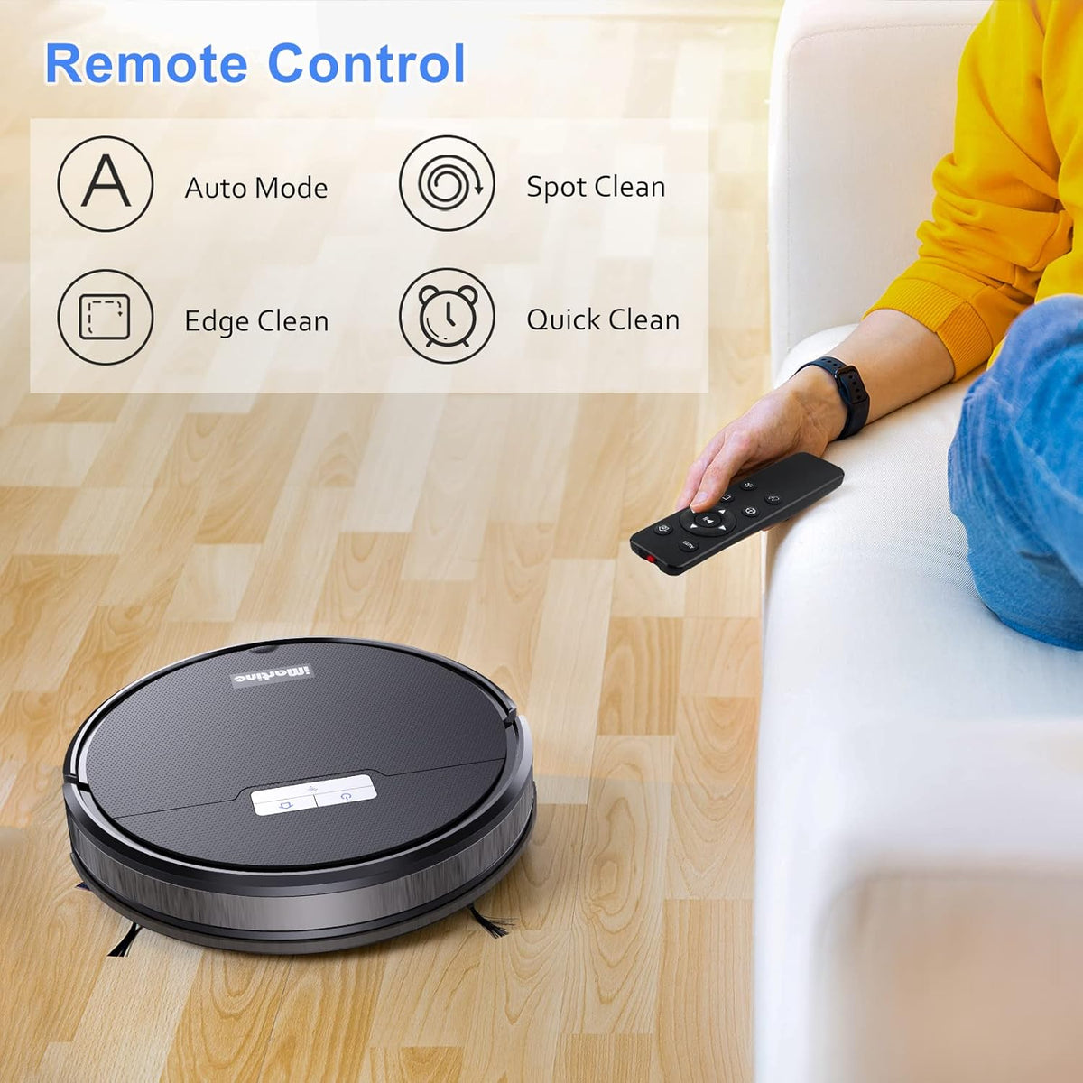 Robot Vacuum and Mop Cleaner with Remote Control B692