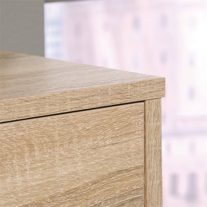 4-Drawer Tall Wood Bedroom Chest in Charter Oak T3680