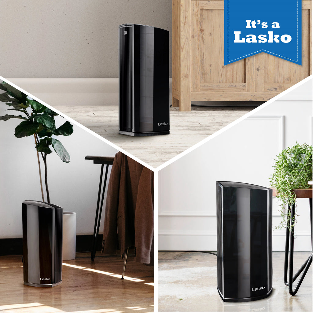 Black HEPA Filter Air Purifier Tower with Timer N540332