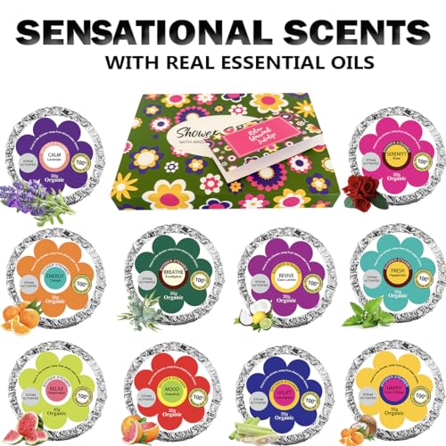 24 Natural & Organic Bath Bombs with Essential Oils & Shea Butter T9749