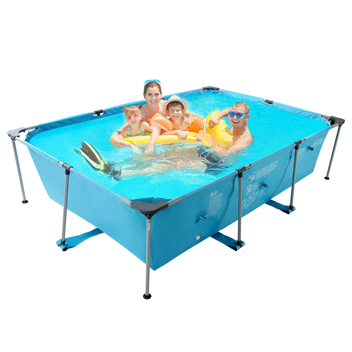 10 ft Above Ground Rectangular Frame Swimming Pool V3929
