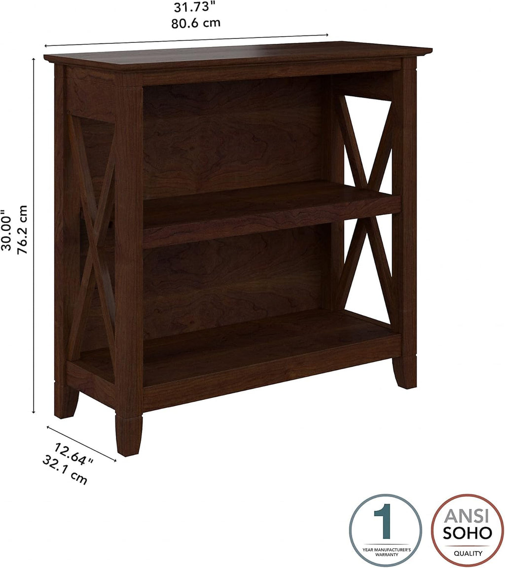 Small 2 Shelf Bookcase, Bing Cherry L177