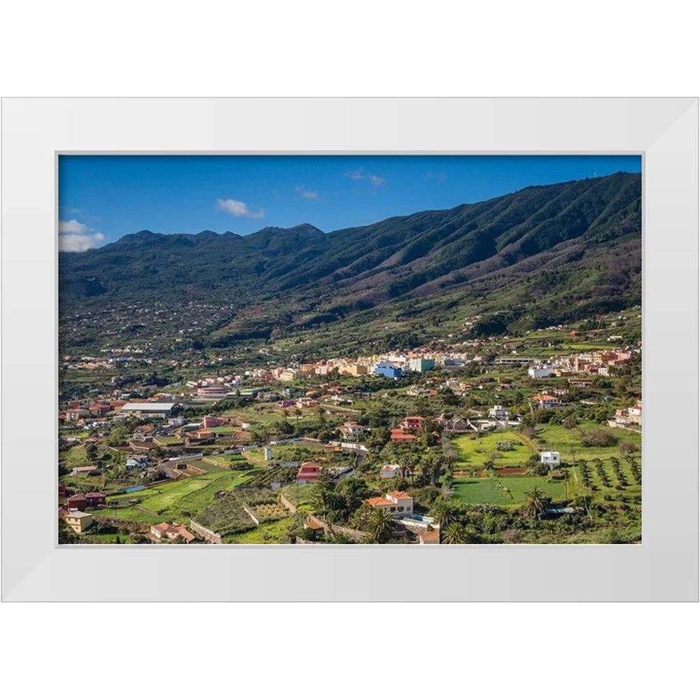 White Modern Wood Framed Art Print R52116