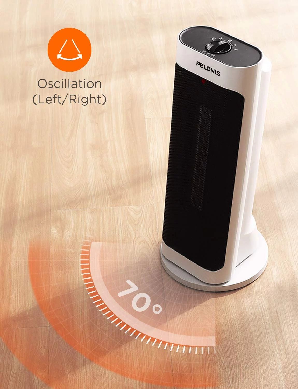 1500W Ceramic Space Heater White X4974