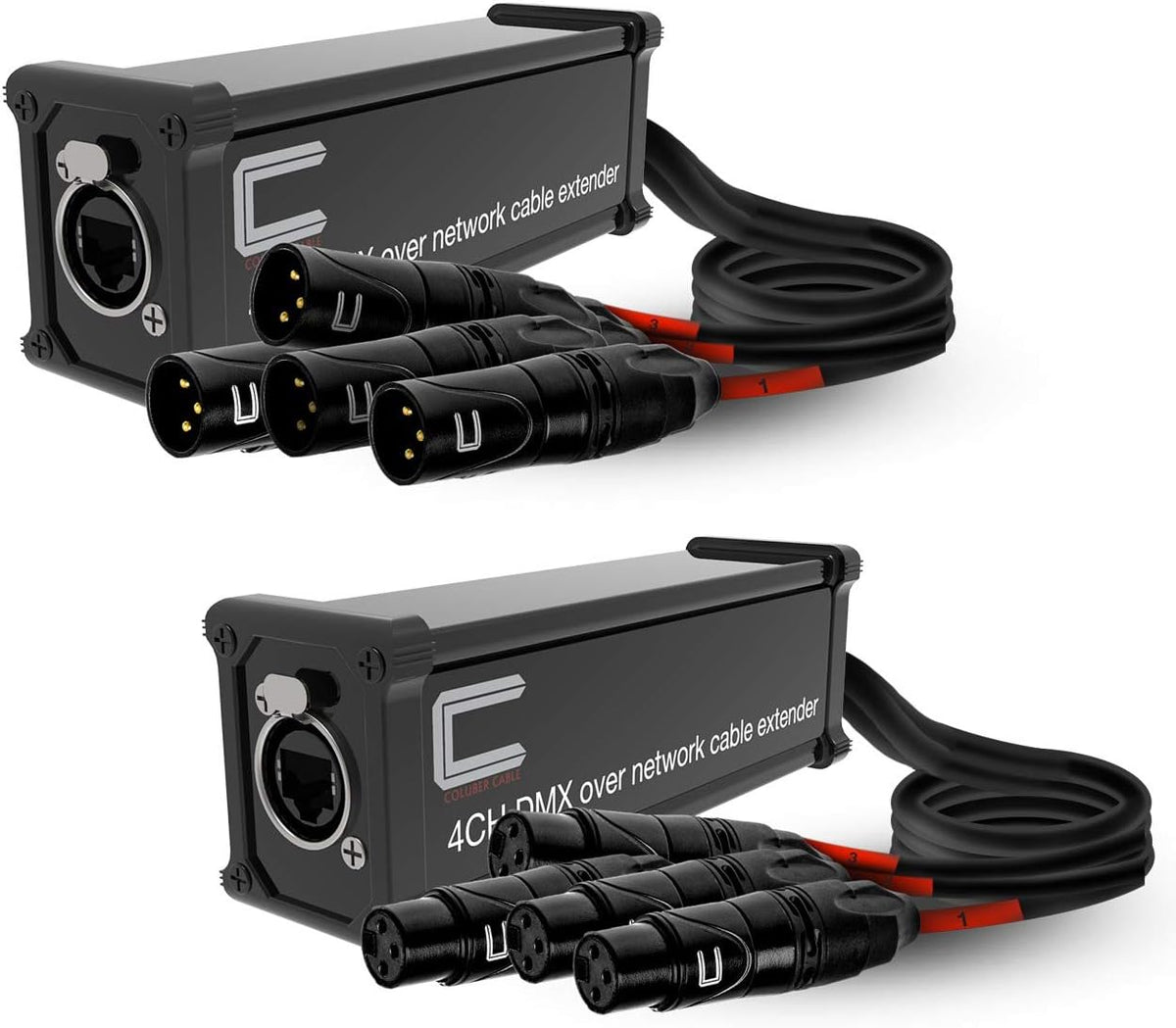 4 Channel XLR to Ethernet Audio Snake Receiver V11319