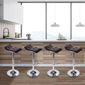 Brown Swivel Adjustable Height Bar Stool G366403