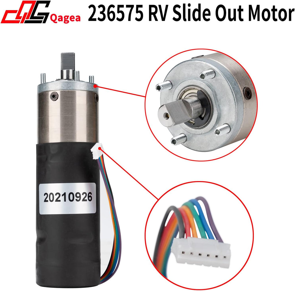 RV in-Wall Slide-Out Motor, 300:1 Gear Ratio, Pack of 2 A7997