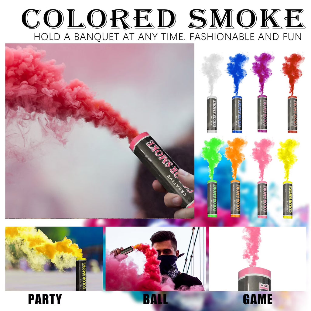 8PC Handheld Colorful Disposable Smoke Machine A66515