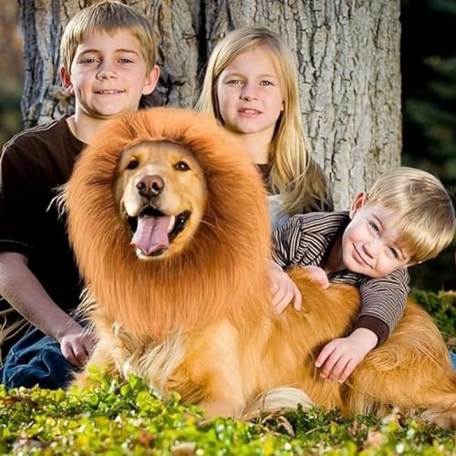 Adjustable Dog Lion Mane Costume B2487