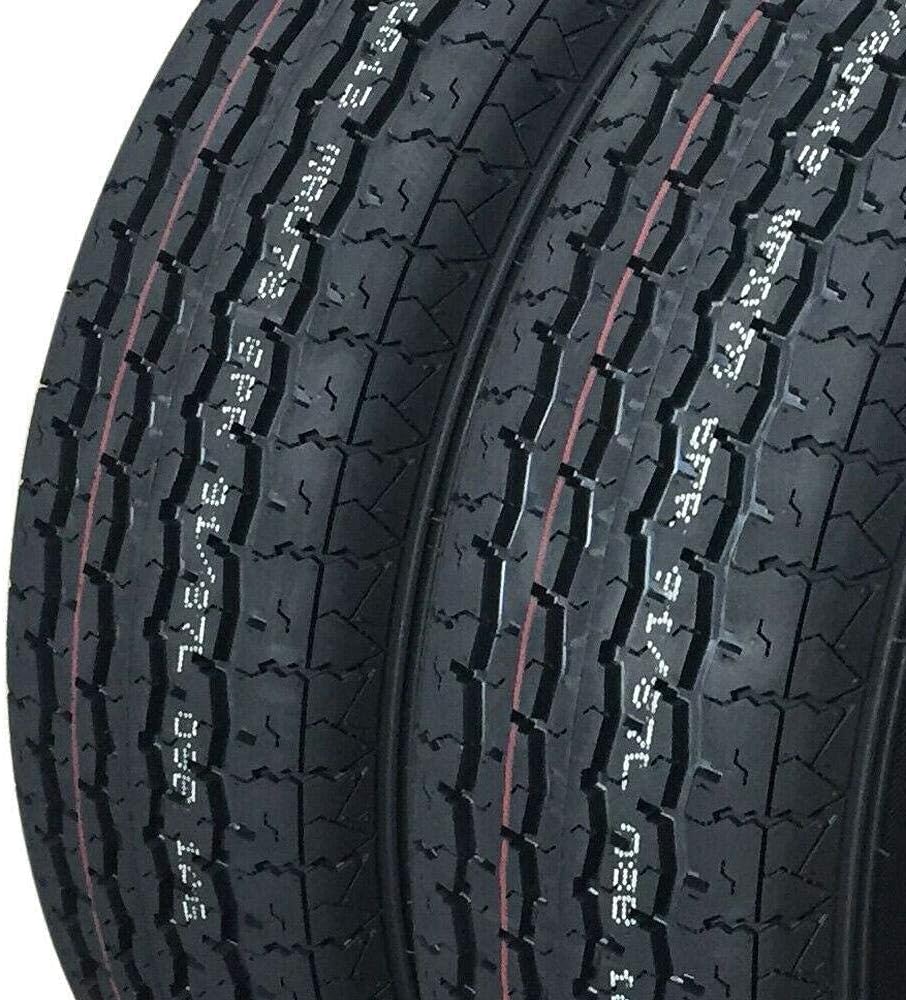 Set of 2 Trailer Tires ST175/80R13 Radial Tubeless O540