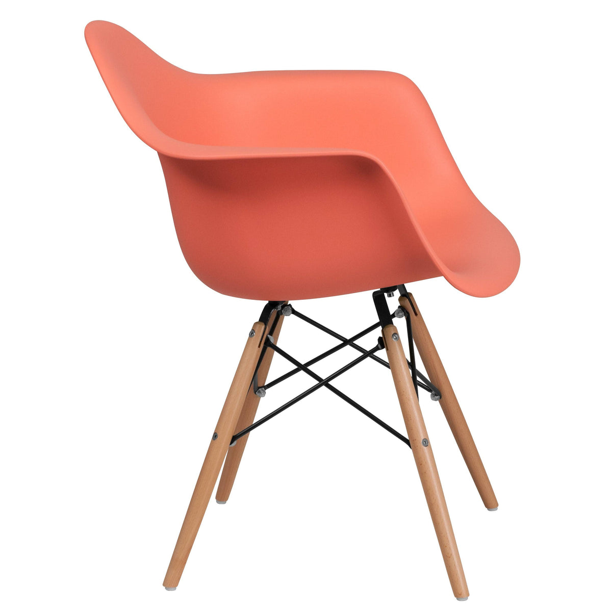 Navy Blue Plastic Arm Chair D588091