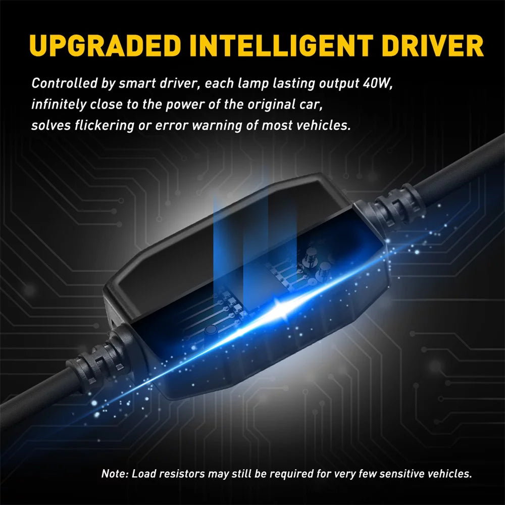 H11 LED Headlight Bulb 6500K Cool White Pack of 2 C393