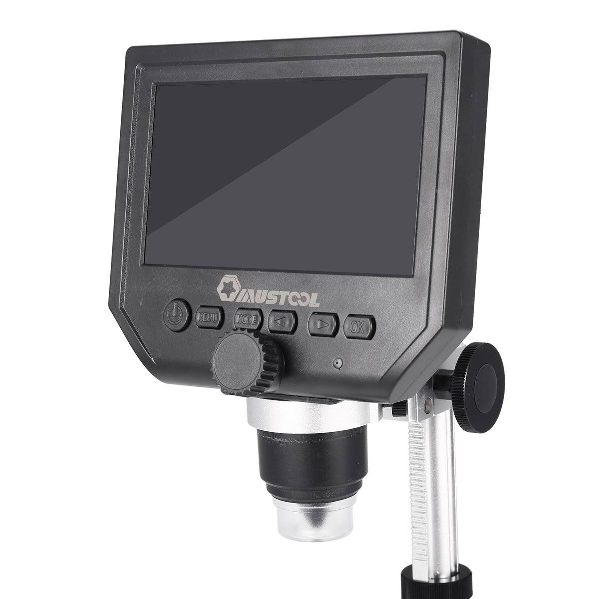 Digital Microscope 1-600X 3.6MP 4.3inch HD LCD Display with Aluminum Alloy Stand T930720