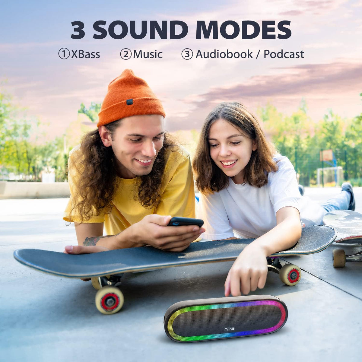 Portable Bluetooth Speaker with Pure Titanium Drivers, IPX7 Waterproof, 20H Playtime G513