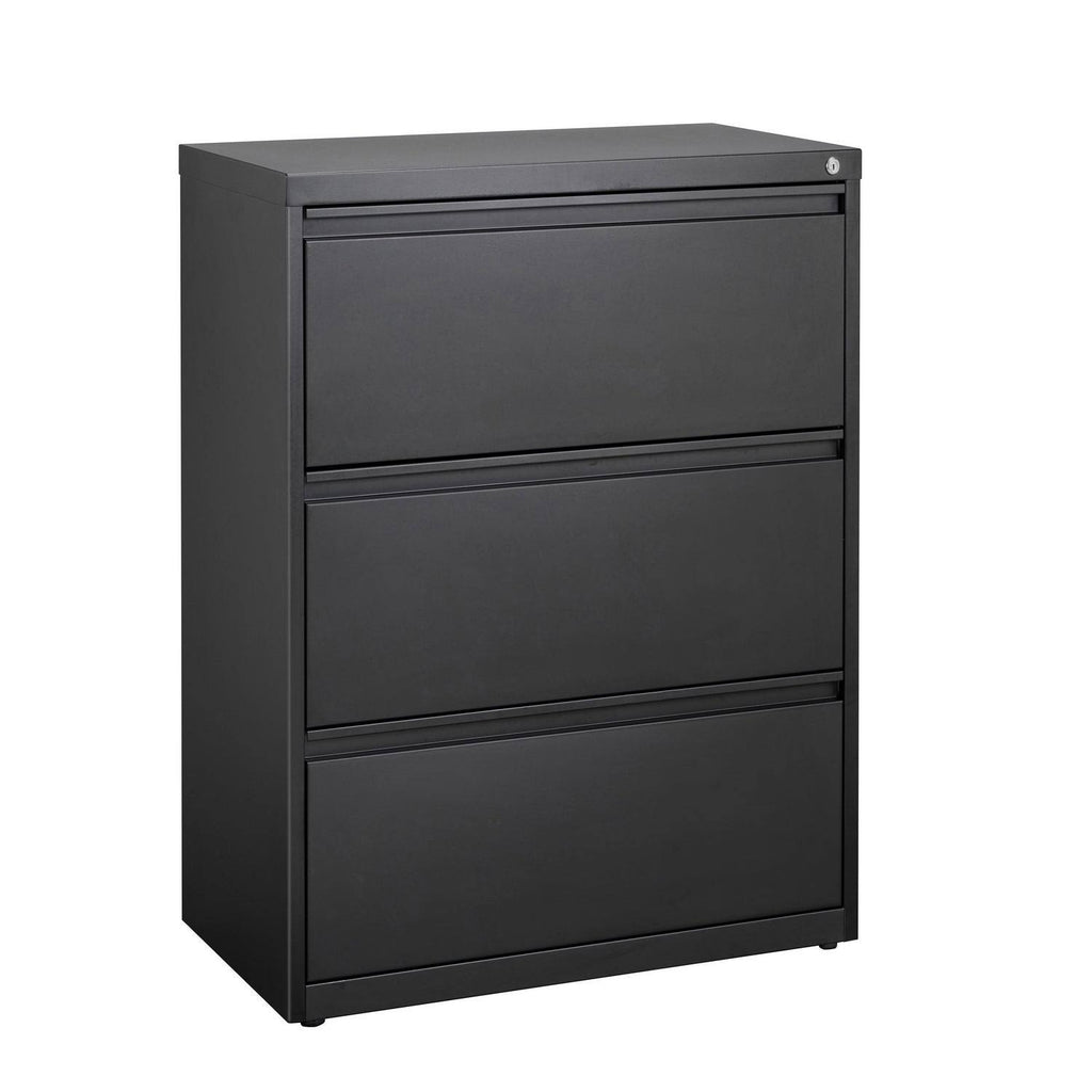 Black 3 Drawer Lateral File Cabinet O539