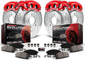 Powder Coated Calipers Brake Kit with Drilled Slotted Rotors R64878