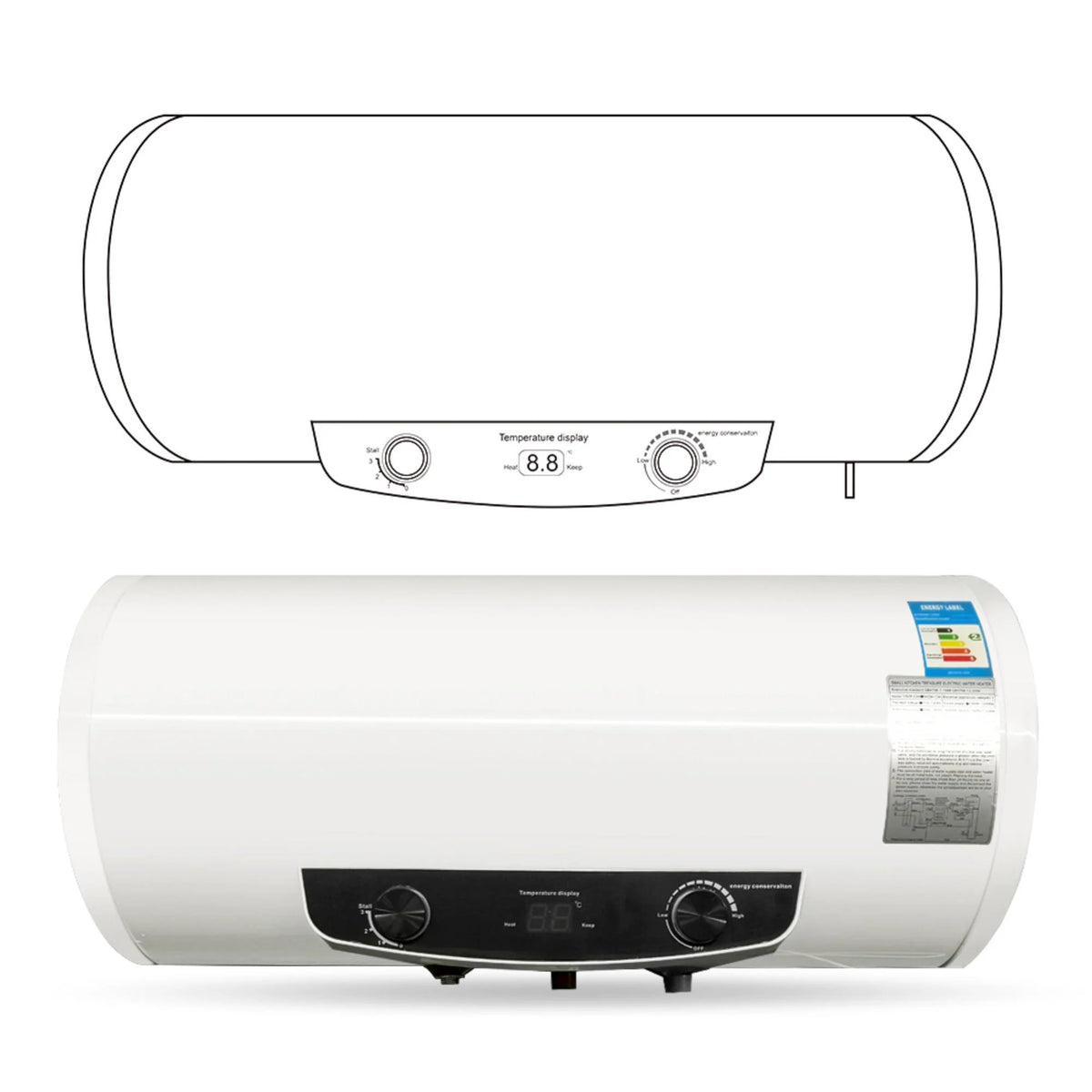 50L Electric Hot Water Heater Faucet O425800