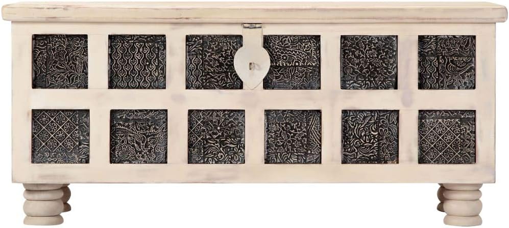 Solid Acacia Wood Storage Chest 43.3"x15.7"x17.7" Q26257