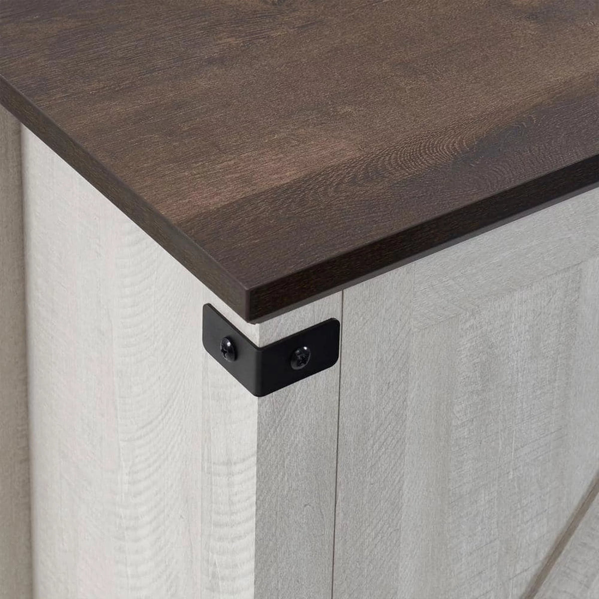 Grey Freestanding Wooden Electric Fireplace TV Stand Console K77350