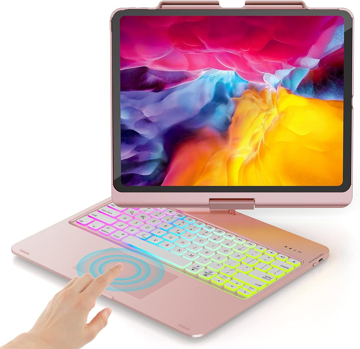 Keyboard Case for iPad Pro 12.9 with 7 Color Backlight L814