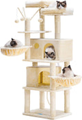 Light Grey Cat Tree with Scratching Posts U24287
