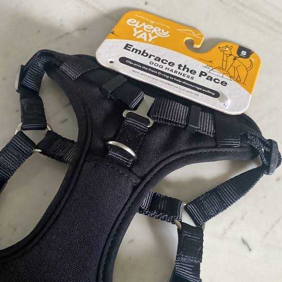 Black Step in Dog Harness L16894