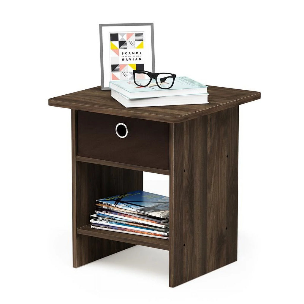 End Table Night Stand with Bin Drawer K2741