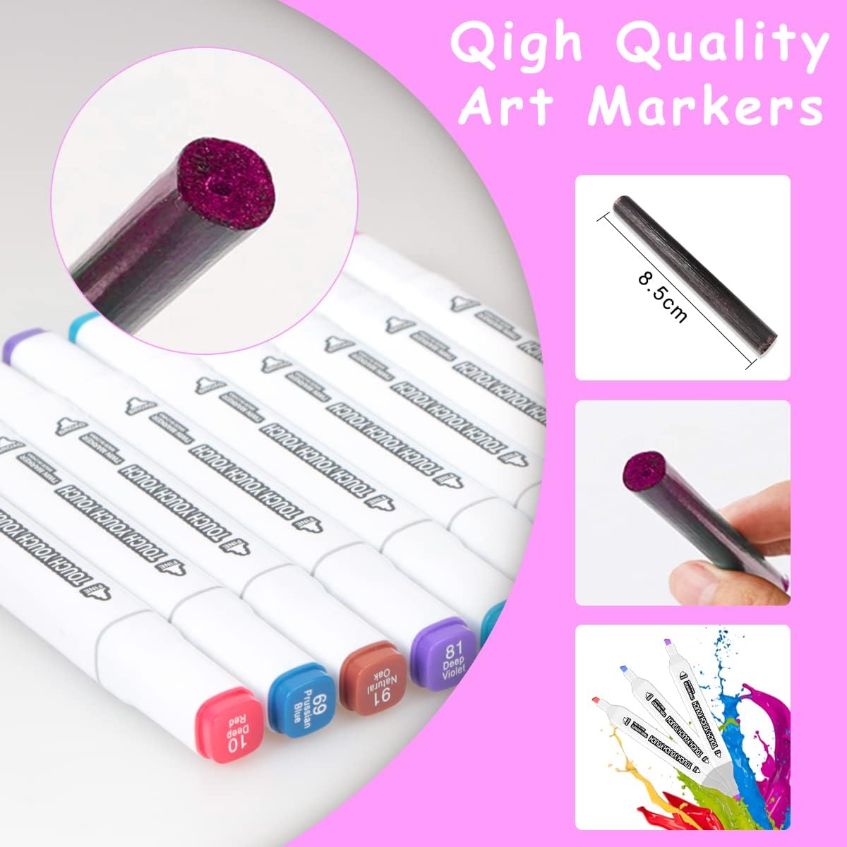 130 Colors Double Tip Alcohol Art Marker Set P117