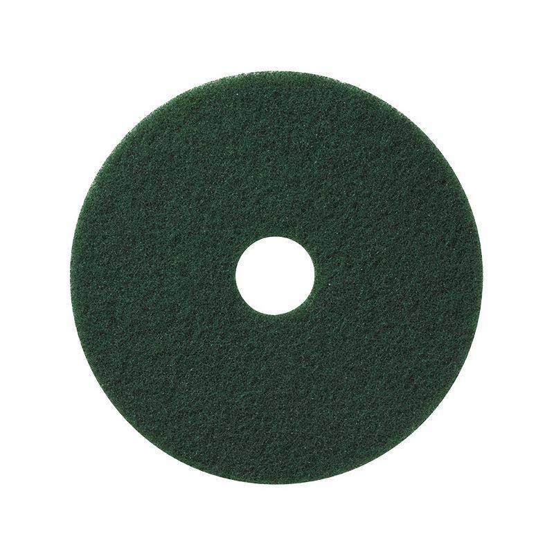 Green Scrubbing Floor Pad 5/Case 17 W207324
