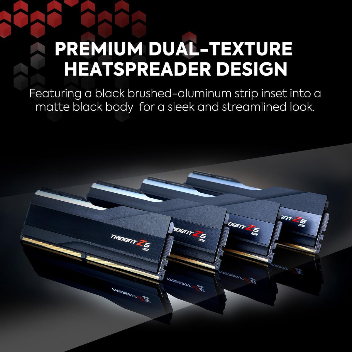 DDR5 RAM 64GB (2x32GB) 5600MT/s CL36 Matte Black Desktop Computer Memory E99442