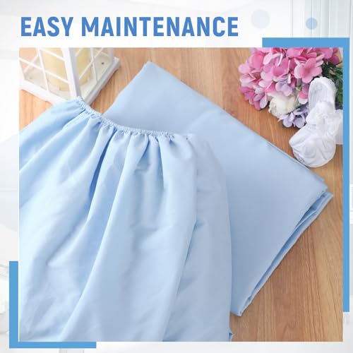 4 Pcs Hospital Bed Sheets Set, Soft Knitted Standard Sheets, Blue P312562