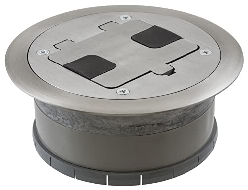 Aluminum Floor Box Cover with 15A 125V Outlet K400500