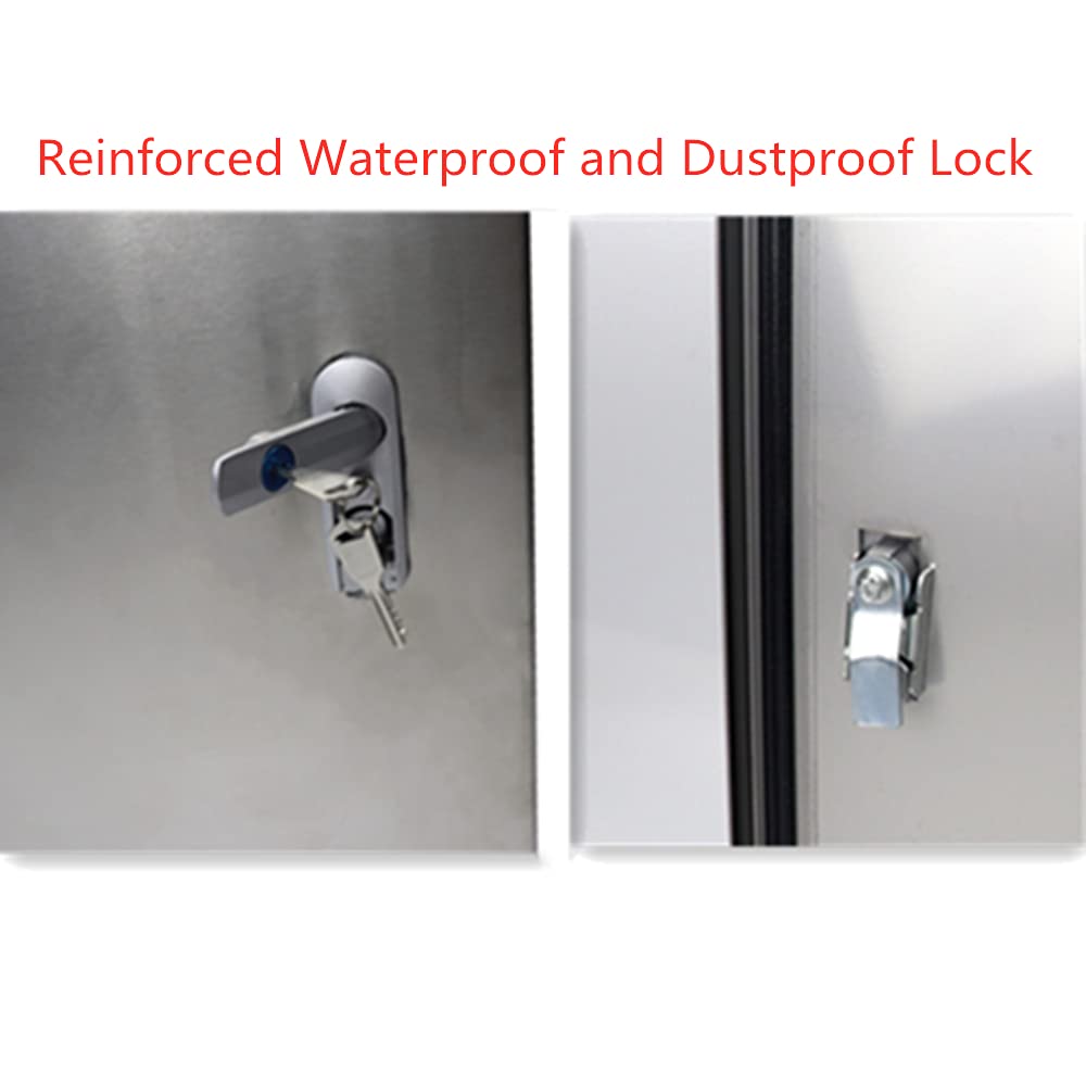 304 Stainless Steel Electrical Box 20'' x 16'' x 8'' Weatherproof N39199