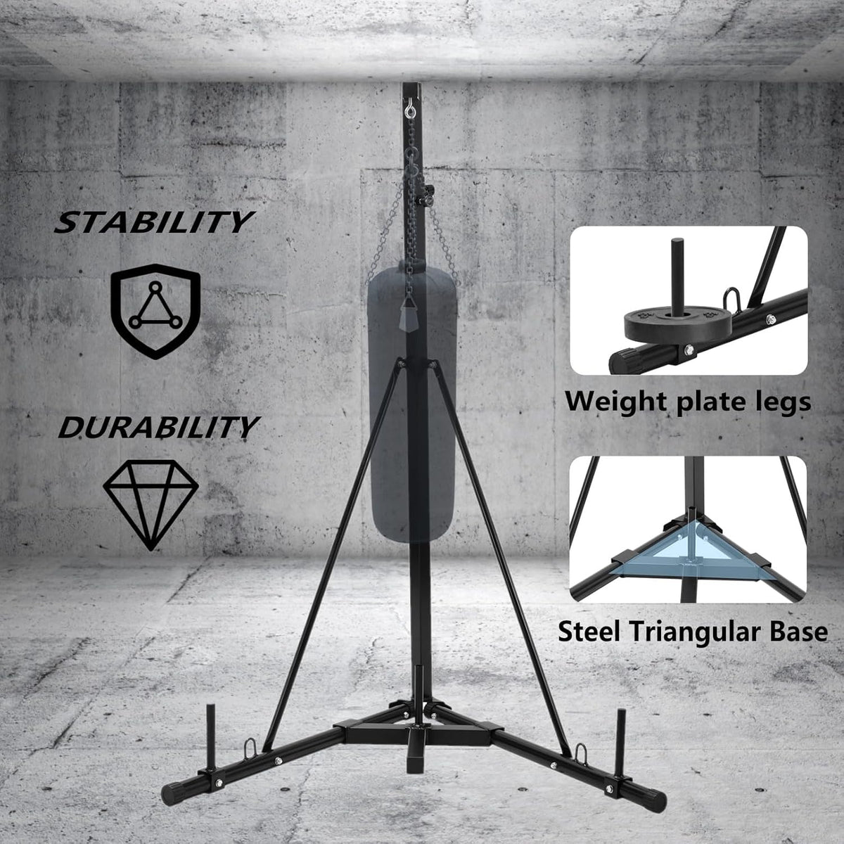 Heavy Duty Steel Punching Bag Stand D892196