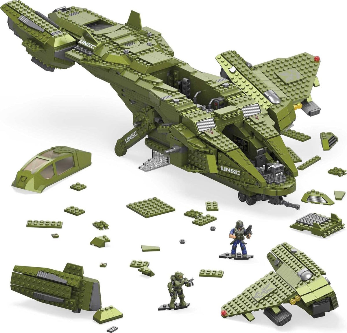 Pelican Inbound Vehicle with 2024 Pieces, 3 Micro Action Figures and Accessories Z638264