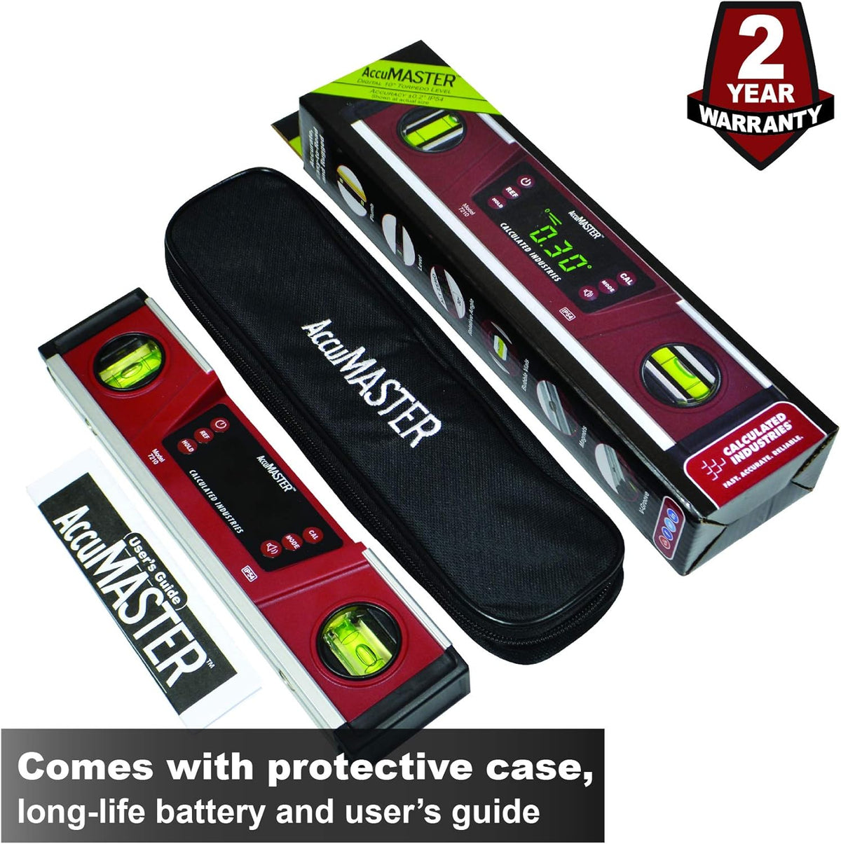Digital Torpedo Level and Protractor with Neodymium Magnets and LED Display C73301