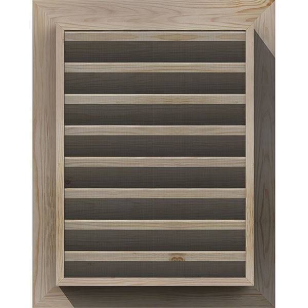18-in x 18-in Unfinished Smooth Pine Gable Vent O162