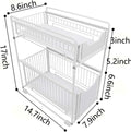 Black Stackable Under Sink Organizer with Sliding Drawer Q736