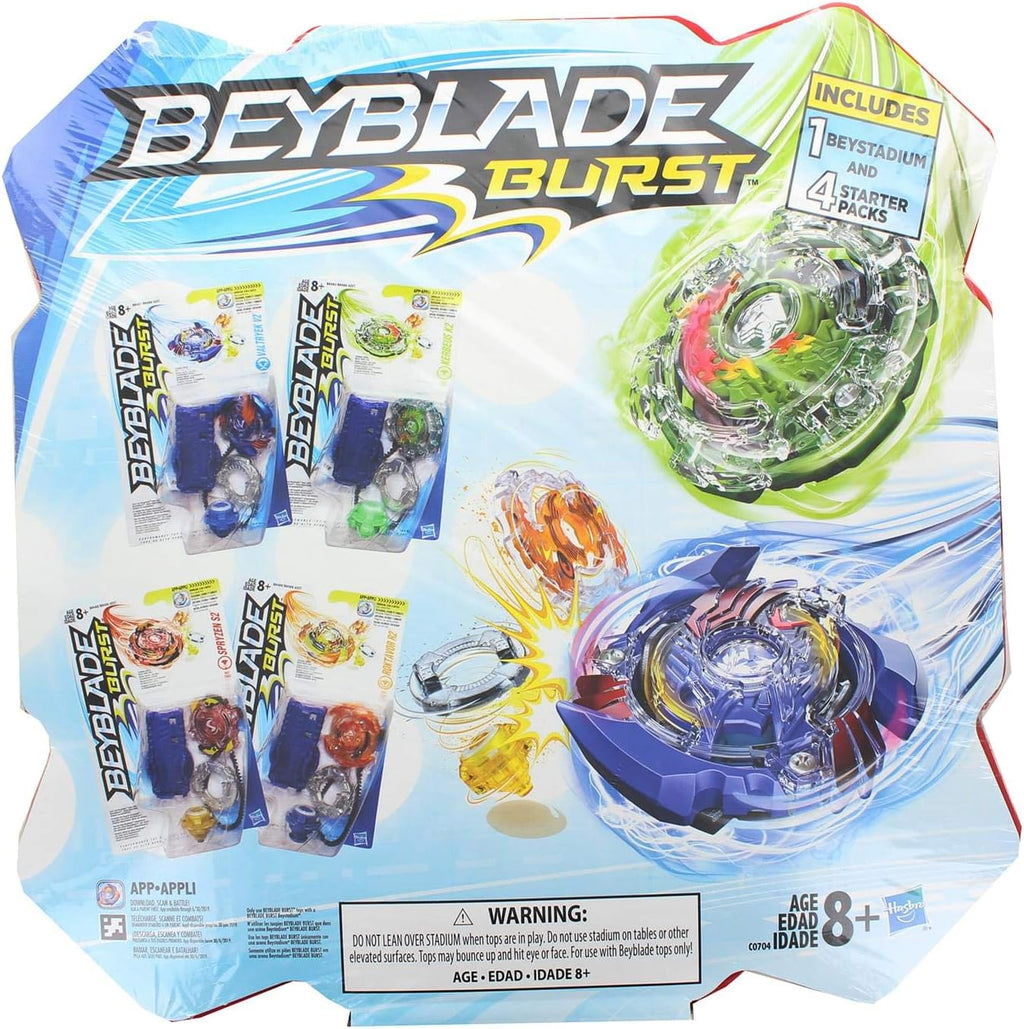 Beyblade Burst Stadium Bundle with 4 Starter Packs N283