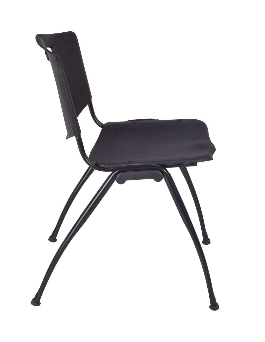 42x22 Round Breakroom Table & 4 Stack Chairs D925704