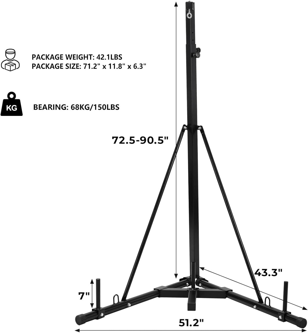 Heavy Duty Steel Punching Bag Stand D892196