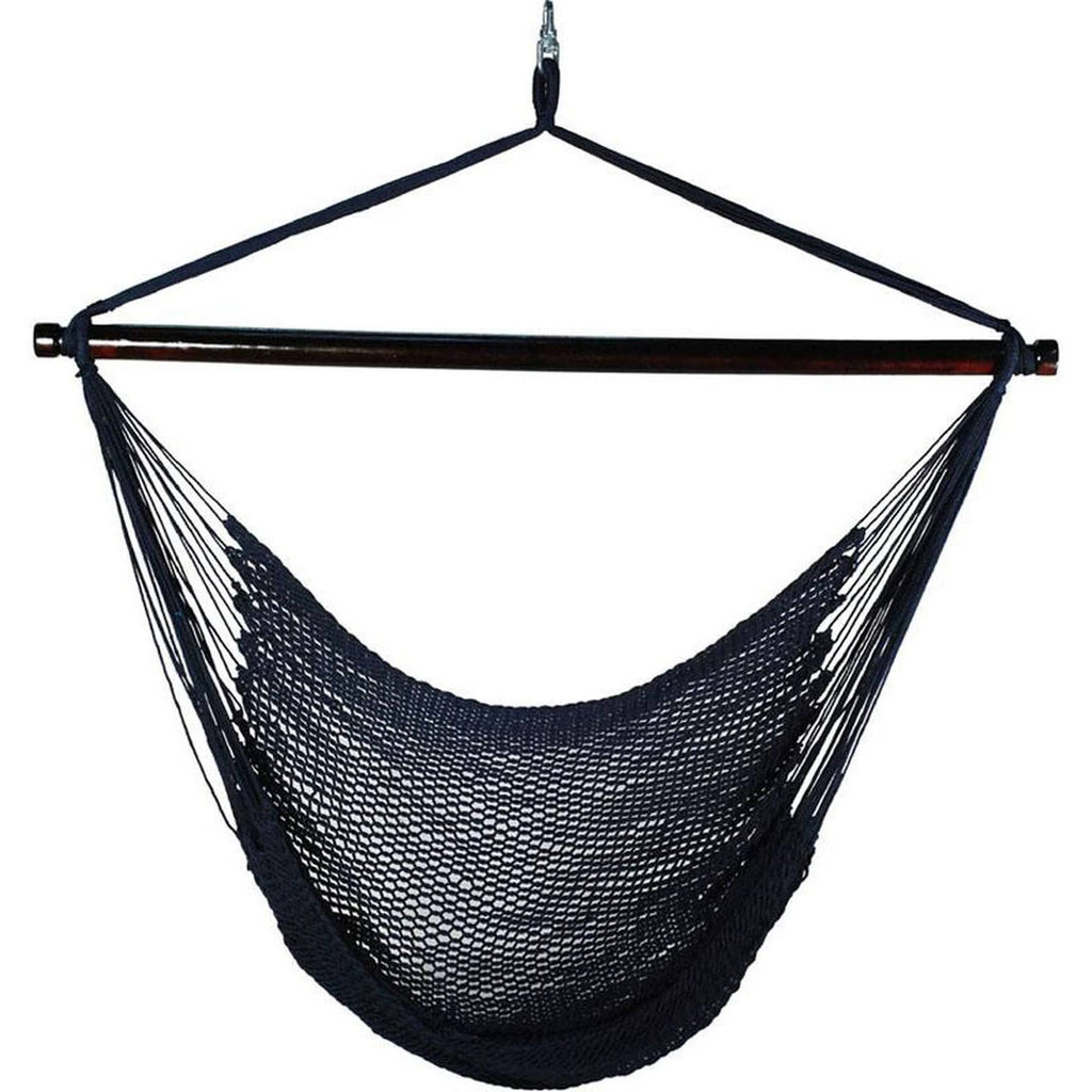 Navy Blue Hanging Rope Chair V340736