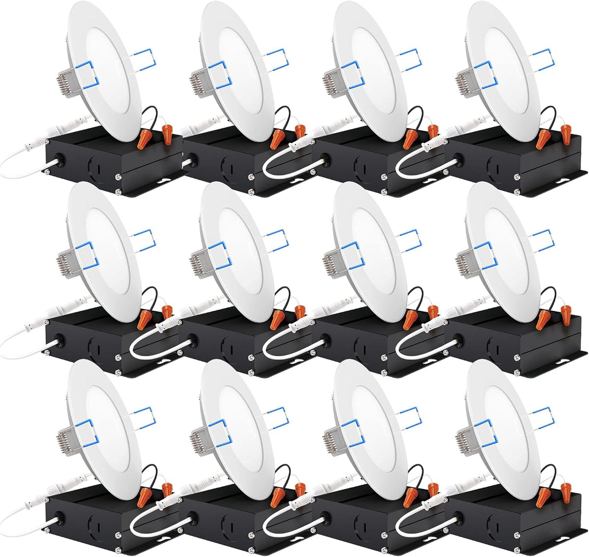 12 Pack 4 Inch Ultra Thin LED Recessed Ceiling Lights M9469