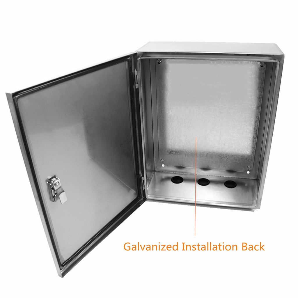 304 Stainless Steel Electrical Box 20'' x 16'' x 8'' Weatherproof N39199