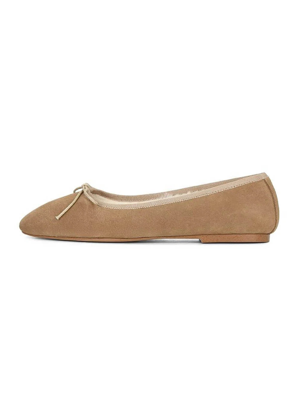 Suede Bow Ballet Shoe C435914