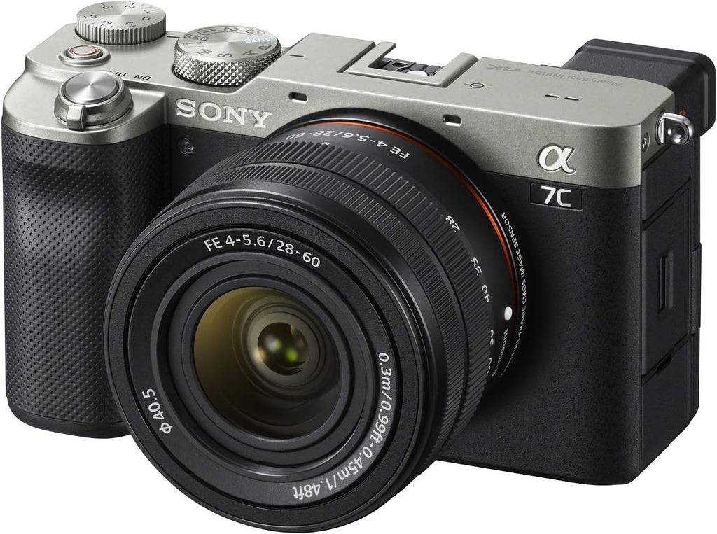 Silver Full-Frame Compact Mirrorless Camera Bundle with 28-60mm and 70-200mm Lens (6 Items) H7720