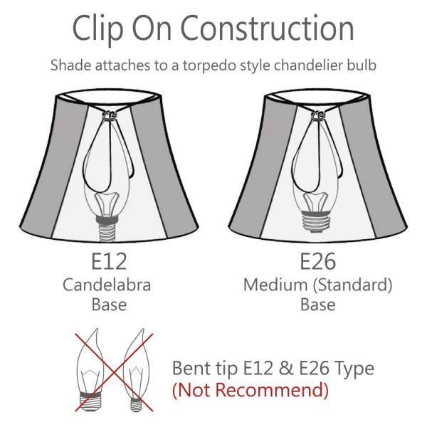 6 in. x 5 in. Gold Bell Lamp Shade 6-Pack J7799